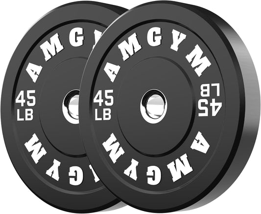 2 Inch Bumper Plates, 10-650Lbs, Barbell Rubber Olympic Weight Plates Set for Home Gym, Strength Training & Weight Lifting, Multiple Options Colors