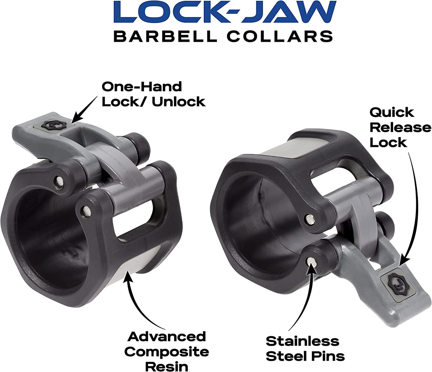 HEX Olympic Barbell Clamps 2 Pcs – Heavy Duty Bar Clamps for 2” & 50Mm Olympic Bars – Secure Weight Bar Clamps for Strength Training & Home Gym Accessories – Purple
