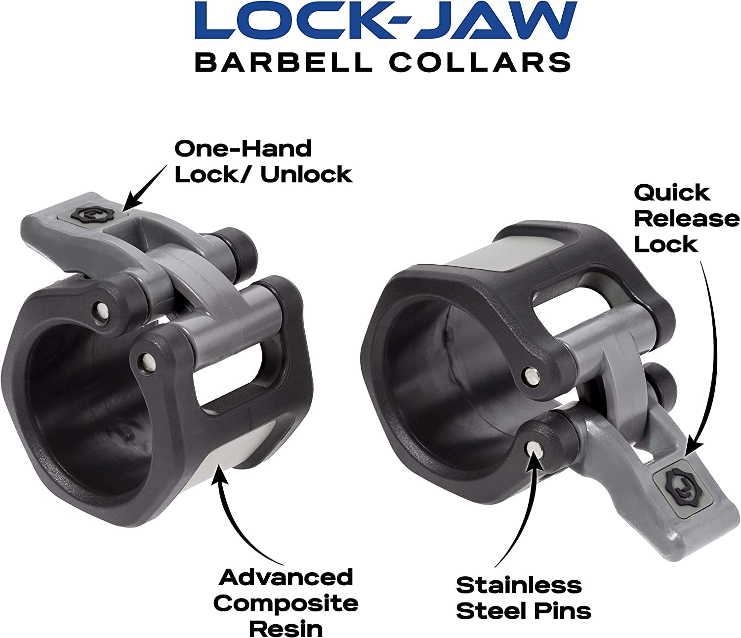 HEX Olympic Barbell Clamps 2 Pcs – Heavy Duty Bar Clamps for 2” & 50Mm Olympic Bars – Secure Weight Bar Clamps for Strength Training & Home Gym Accessories – Purple